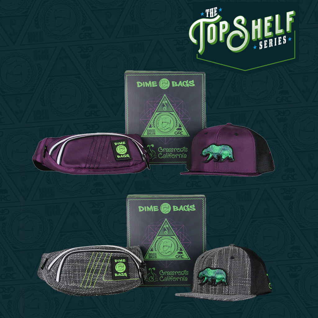 Dime Bags and Grassroots Fanny Pack and Hat Collab