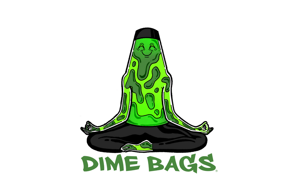 August sticker of the month lava lamp by Dime Bags