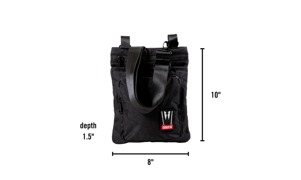 Dime Bags Smell Proof Comare Crossbody Dimensions