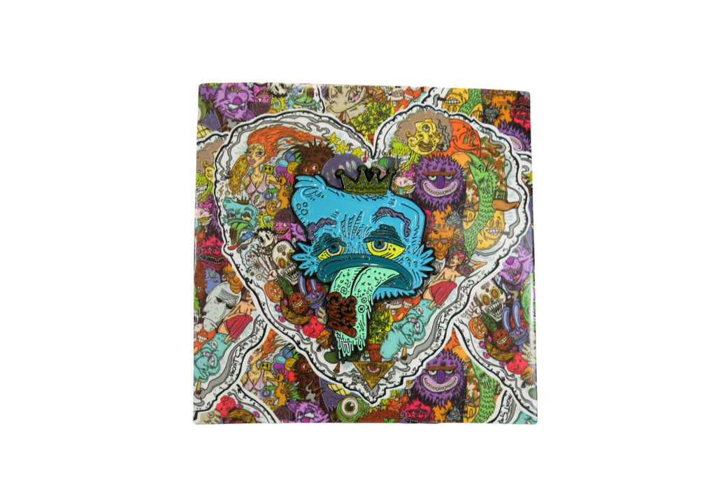 Dime Bags Ellie Paisley Hat Pin - Double Posted Enamel Psychedelic 'Eyenapple' Design