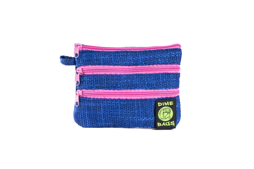 DIME BAGS® 8” Zipline Midnight og color blocked zippered pouch 