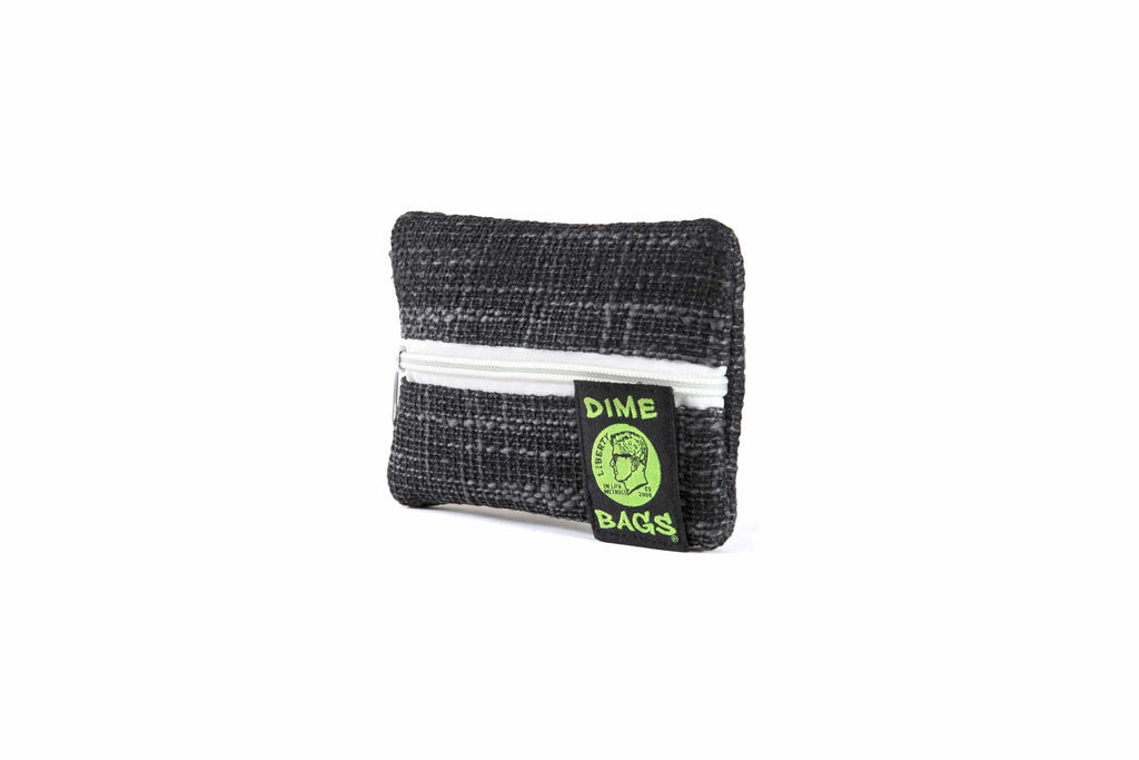 DIME BAGS® 6” Zipline black og color blocked zippered pouch 