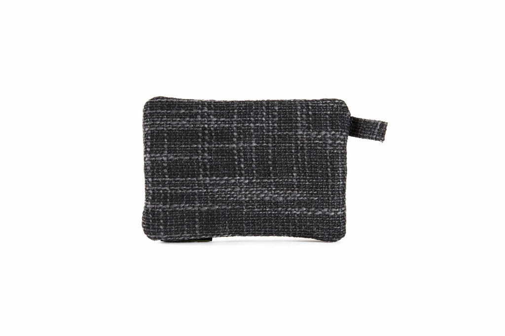 DIME BAGS® 6” Zipline black og color blocked zippered pouch back view