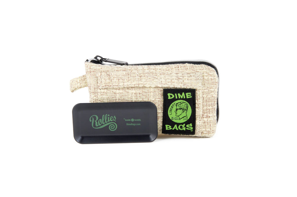 Dime Bags | All-In-One Padded Pouch | Smell Proof Pocket | Carbon Activated Technology | Smell Proof | Rolling Tray | Pouch | Protective Pouch | Protective Case | Padded Bag | Eco-Friendly Bag | Dimebags