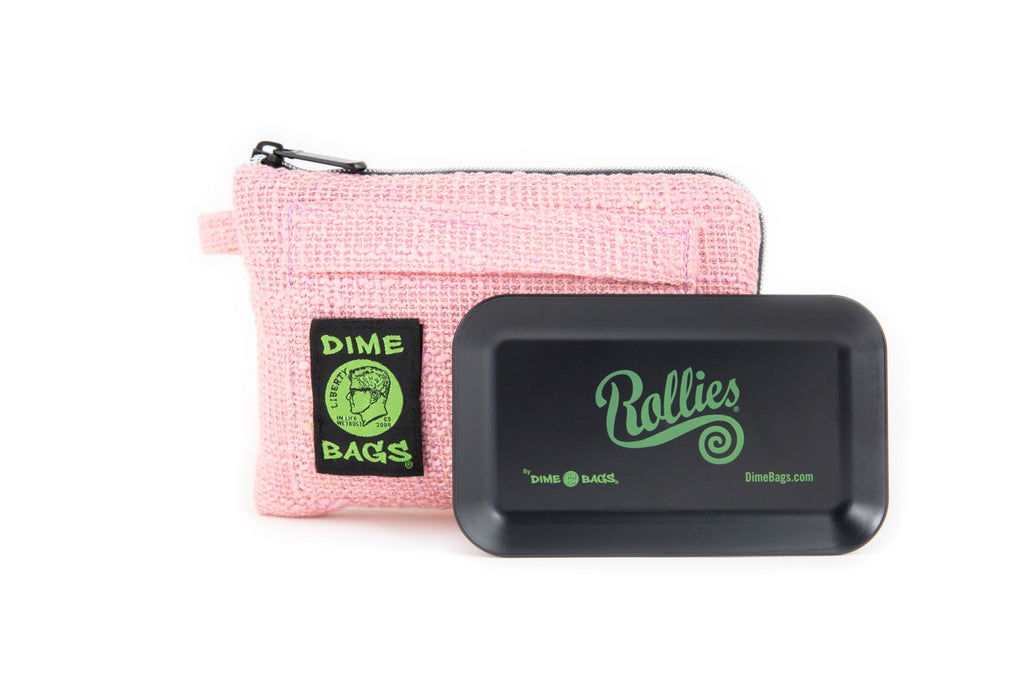 Dime Bags | All-In-One Padded Pouch | Smell Proof Pocket | Carbon Activated Technology | Smell Proof | Rolling Tray | Pouch | Protective Pouch | Protective Case | Padded Bag | Eco-Friendly Bag | Dimebags