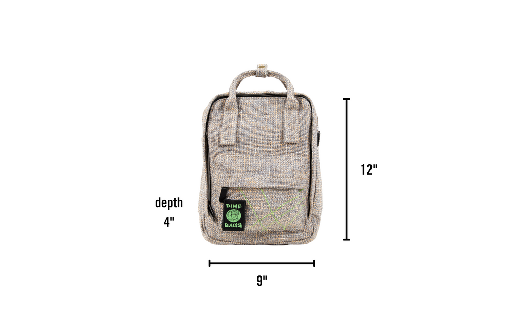 DIME BAGS Hot Box Mini Backpack | Multi Pocket Small Backpack made of  Premium Hemp and Recycled Materials | Travel Bag (Pink)
