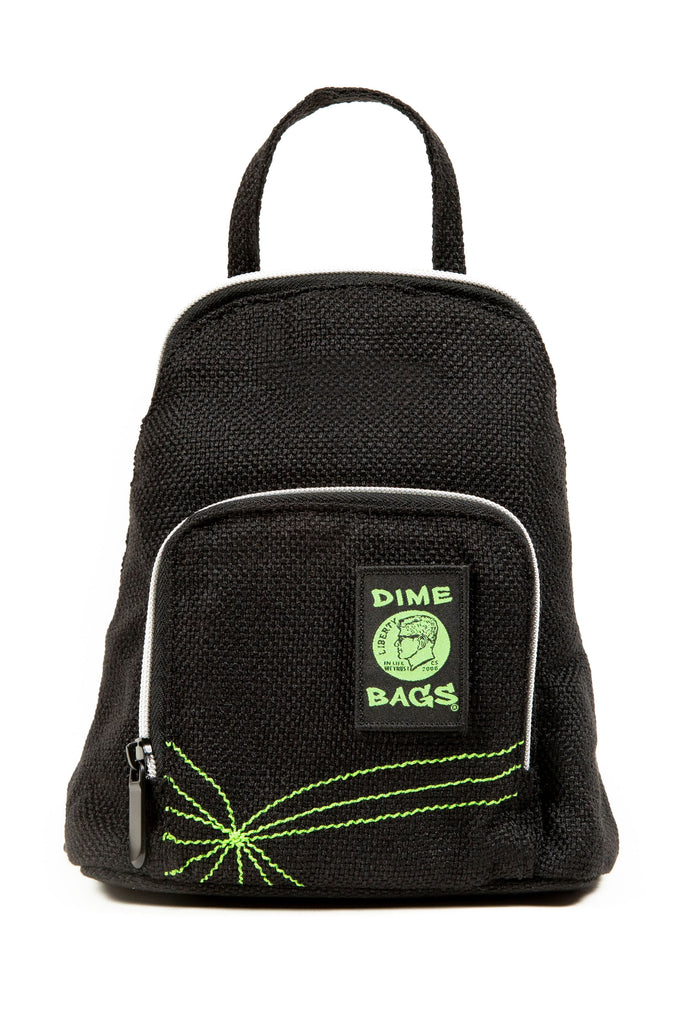 dv.a mini backpack DIME BAGS Backpack, Compact Lightweight Everyday Travel Bag with 7 Pockets, Durable Hempster Material, Adjustable Straps & Top Handle, Water Bottle Holders & Interchangeable Patch (Black) theft pocket LOVEVOOK Mini Backpack for Women