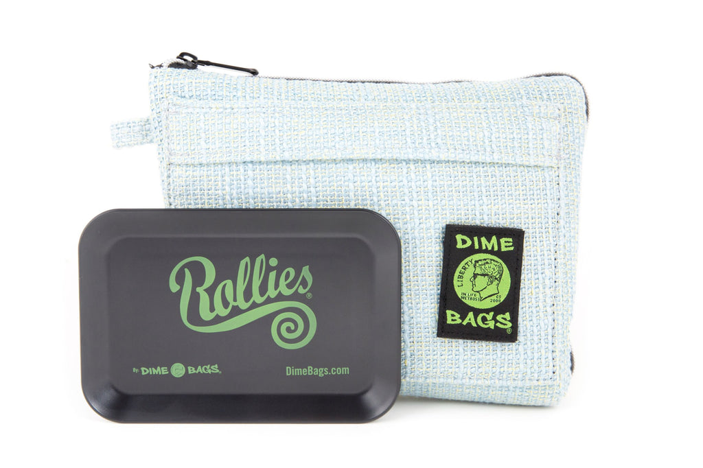 DIME BAGS - Has 100% smell proof pocket, includes rolling try and more!!!
