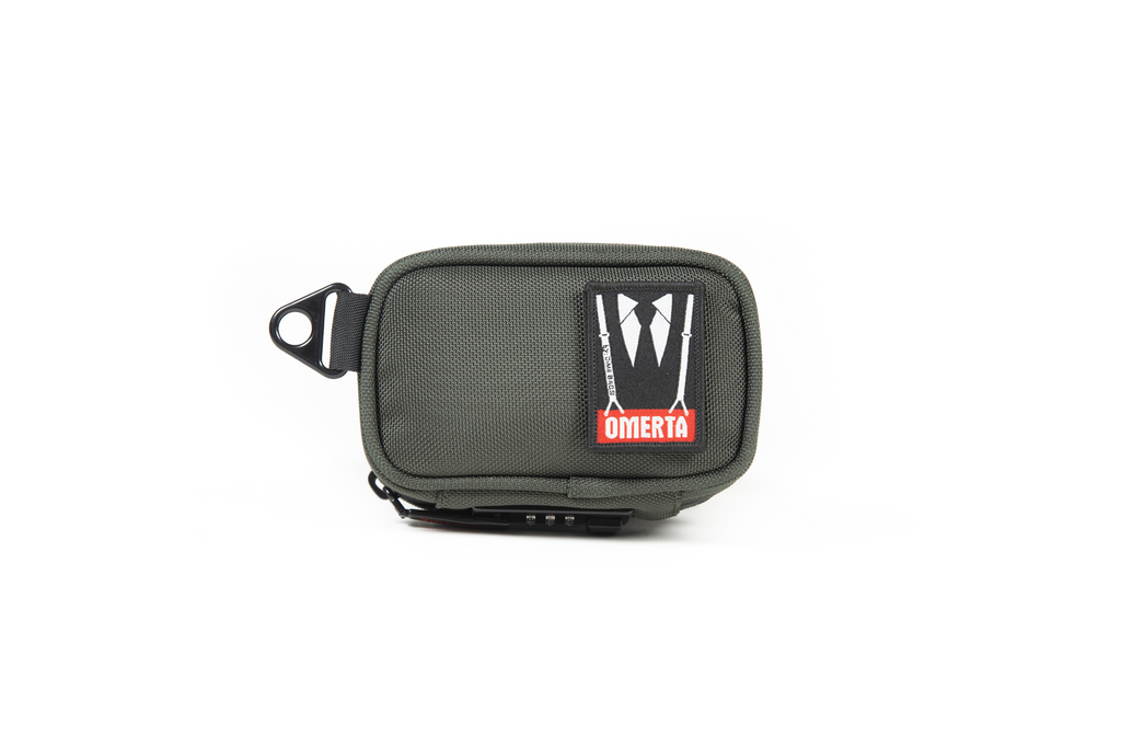 DIME BAGS All-in-One Padded Pouch with Accessory Tray and Carbon Filter  Pocket (7 Inch, Black)