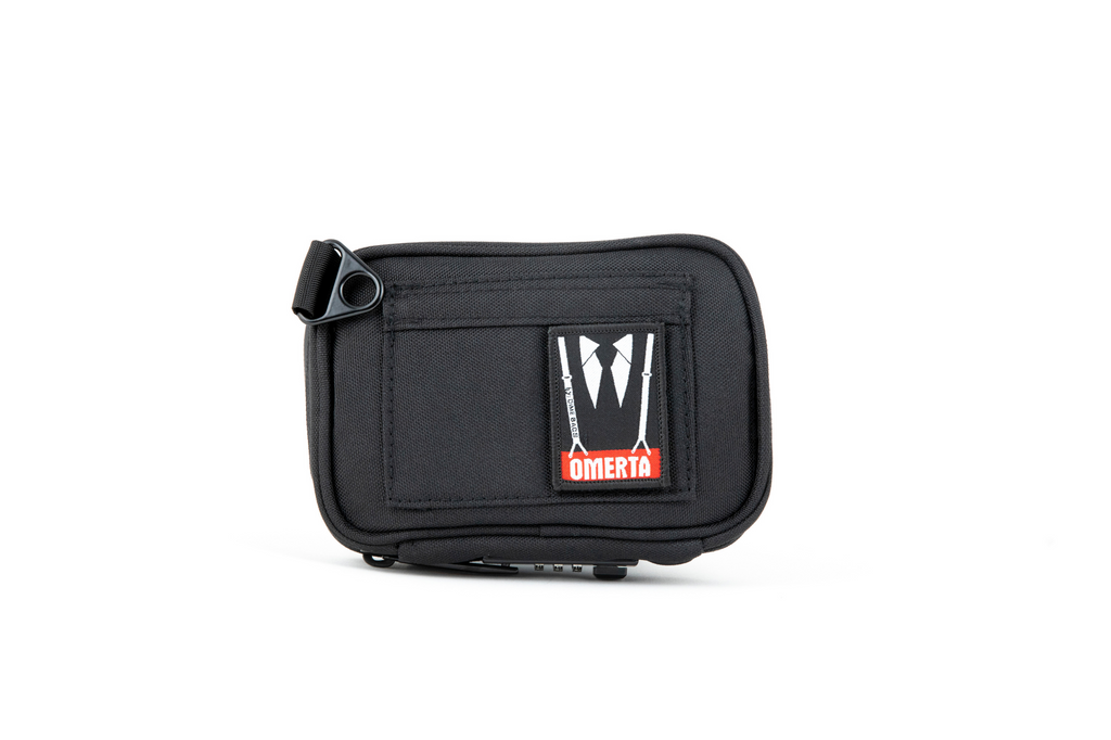 Dime Bags | Omerta | Boss With Lock | Smell Proof | Smellproof | Dimebags | Protective Case | Lockable Bag | Carbon Activated Technology | Carbon Filtered Lining | Child Proof Lock | Protective Bag | Water Resistant Bags | Padded Pouch | Smell Proof Pouch