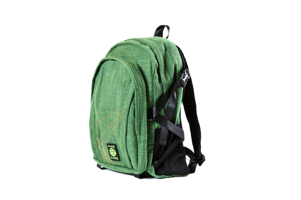 DIME BAGS Hot Box Mini Backpack | Multi Pocket Small Backpack made of  Premium Hemp and Recycled Materials | Travel Bag (Sky)