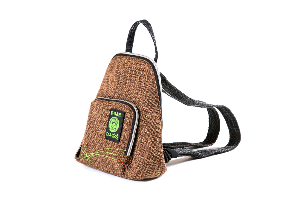 Dime Bags Club Mini Backpack  Stylish Mini Hemp Backpack with Secret –  Kreative World Online