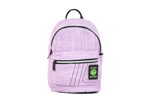 DIME BAGS Hot Box Mini Backpack | Multi Pocket Small Backpack made of  Premium Hemp and Recycled Materials | Travel Bag (Pink)