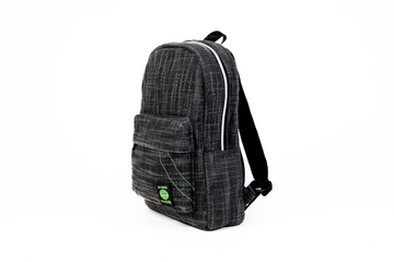 DIME BAGS Study Buddy | Hemp Backpack | 15-inch Padded Laptop Compartment  (Black)