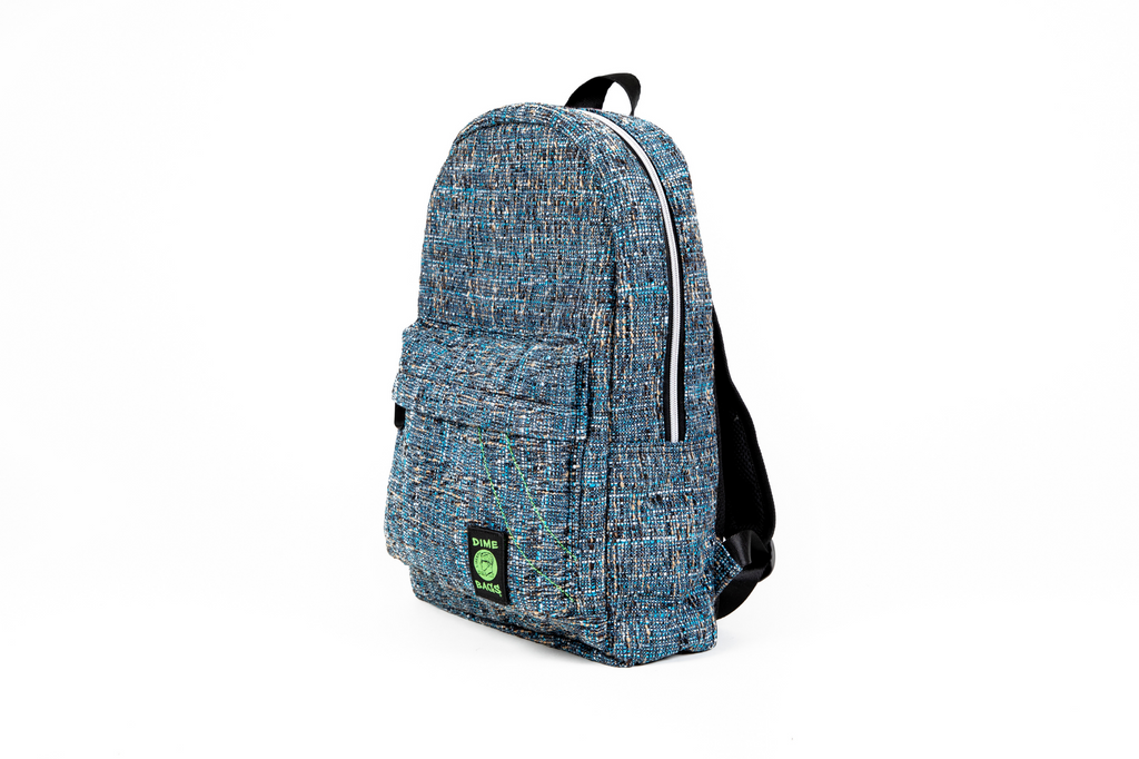 DIME BAGS Study Buddy | Hemp Backpack | 15-inch Padded Laptop Compartment  (Black)