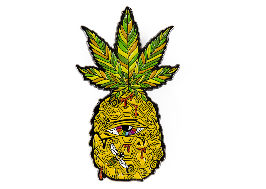 Ellie Paisley Eyenapple pin collaboration with Dime Bags