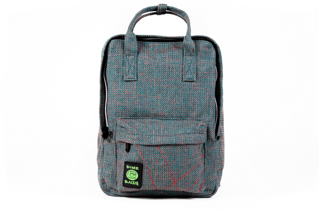 DIME BAGS Hot Box Mini Backpack | Multi Pocket Small Backpack made of  Premium Hemp and Recycled Materials | Travel Bag (Yellow)
