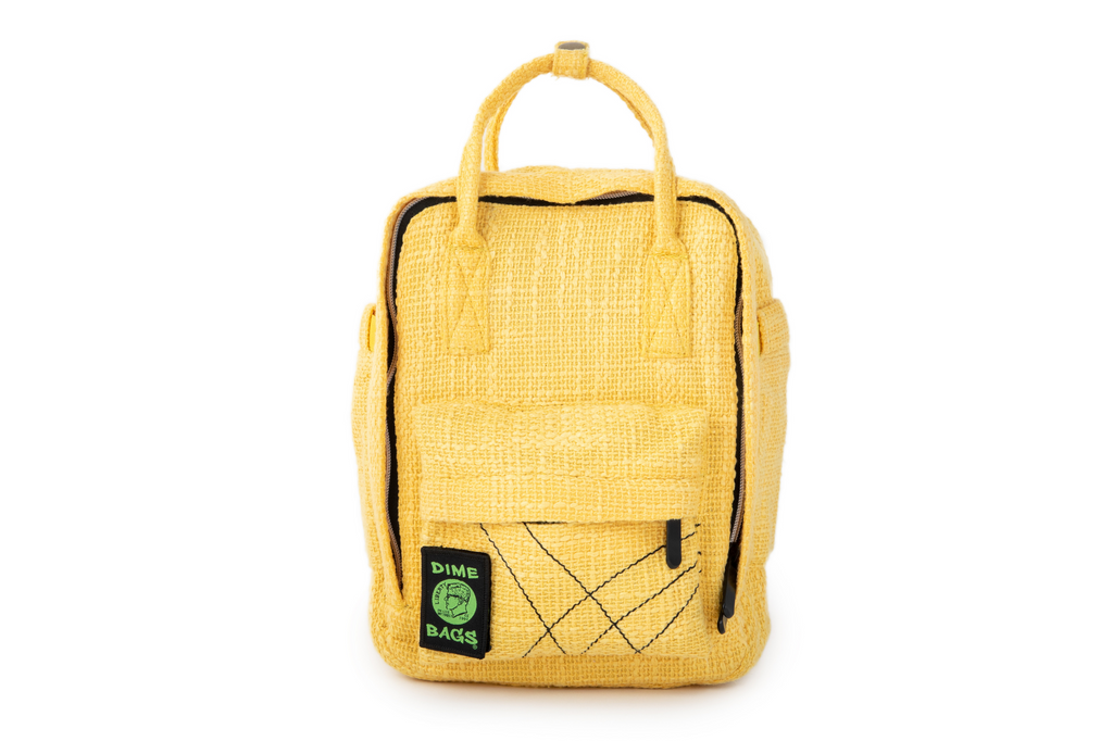 Ellie Paisley Hot Box Yellow | Collab | Mini Backpack | Exclusive Color | Hempster | Yellow | Cute Backpack | Cute Everyday Purse | Mini Backpack | Small Backpack | Cute Bag | Dime Bags | Dime Bag | Ellie Paisley | Dimebags 