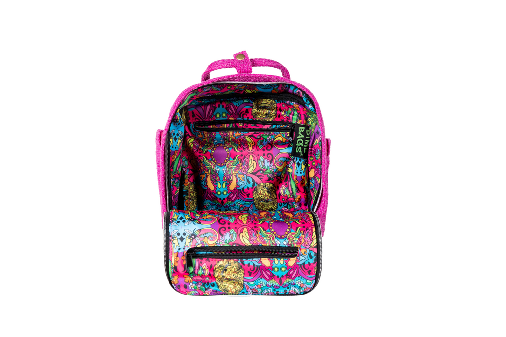 Ellie Paisley Hot Box Magenta | Collab | Mini Backpack | Exclusive Color | Hempster | Pink | Magenta | Cute Backpack | Cute Everyday Purse | Mini Backpack | Small Backpack | Cute Bag | Dime Bags | Dime Bag | Ellie Paisley | Dimebags 