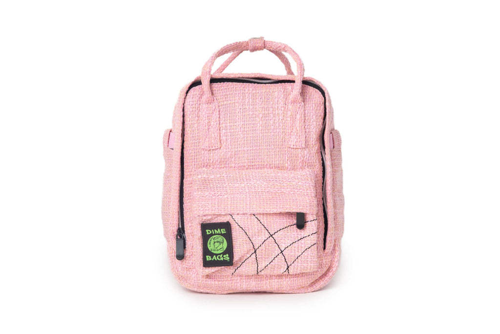 Hot Box | Dime Bags | Dimebags | Dime Bag | Hempster | Mini backpack | cute | lifestyle | bag | trendy | Hotbox | Dime Bags Hot Box | Pink Mini Backpack | Small Pink Backpack | Pink Bag | Light Pink Bag | Hemp Backpacks | Hemp Bag | Hempster | Hemp Backpack | Hemp Bag